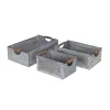 Cheung's Home Indoor Decorative Gray Wash Wood and Metal Crates with Side Handles, Set of 3 -Urban Originals™ Shop Belk 46