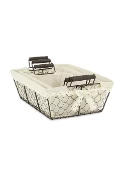 Cheung's Set Of 3 Rectangular Lined Wire Tray With 2 Ears -Urban Originals™ Shop Belk 468