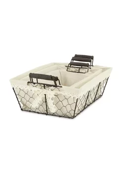 Cheung's Set Of 3 Rectangular Lined Wire Tray With 2 Ears -Urban Originals™ Shop Belk 469