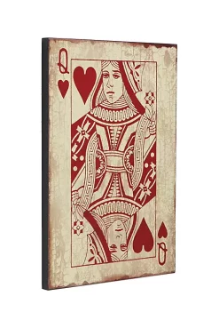 Cheung's Queen Of Hearts Wooden Wall Decor Distressed White -Urban Originals™ Shop Belk 476