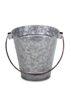 Cheung's Contemporary Decorative Galvanized Tapered Pot with Folding Handle - Large -Urban Originals™ Shop Belk 486