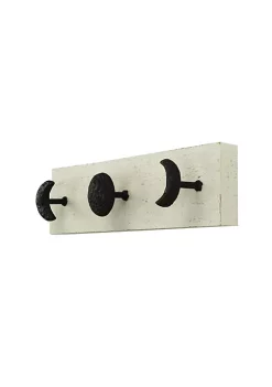 Cheung's Kalends Black Decorative Wall Mounted Moon Phase Hook Coat Hanger - 5 Hooks -Urban Originals™ Shop Belk 490