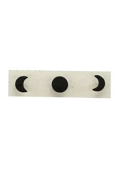 Cheung's Kalends Black Decorative Wall Mounted Moon Phase Hook Coat Hanger - 5 Hooks -Urban Originals™ Shop Belk 492