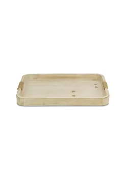 Cheung's Curved White Wood Tray -Urban Originals™ Shop Belk 506