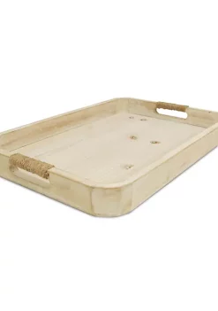Cheung's Curved White Wood Tray -Urban Originals™ Shop Belk 508