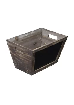 Cheung's Home Decorative Accent Since Large Wooden Storage Bin with Chalkboard Front -Urban Originals™ Shop Belk 517