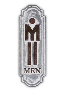 Cheung's Home Indoor Decorative Rustic Mens Room Placard -Urban Originals™ Shop Belk 525