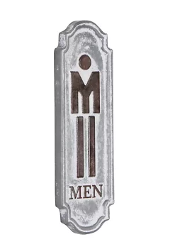Cheung's Home Indoor Decorative Rustic Mens Room Placard -Urban Originals™ Shop Belk 527