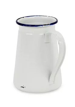 Cheung's Lacquered White Jug With Blue Rim Decor -Urban Originals™ Shop Belk 549