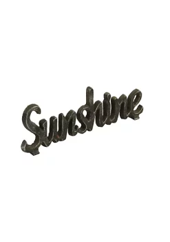 Cheung's Modern Cast Iron Hand Crafted Design Sunshine Table Decor - Black