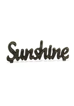 Cheung's Modern Cast Iron Hand Crafted Design Sunshine Table Decor - Black -Urban Originals™ Shop Belk 585