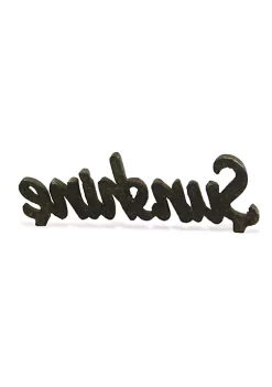 Cheung's Modern Cast Iron Hand Crafted Design Sunshine Table Decor - Black -Urban Originals™ Shop Belk 586