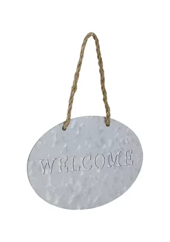 Cheung's Home Indoor Decorative Metal Garden Hanging "Welcome" Sign