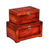Cheung's Wooden Set Of 2 Burlwood Veneer Storage Boxes -Urban Originals™ Shop Belk 619