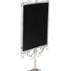 Cheung's White Shabby Chalkboard With Detailed Base