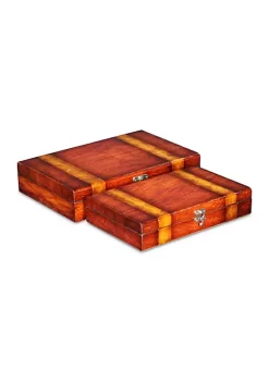 Cheung's Set Of 2 Wooden Boxes Lined -Urban Originals™ Shop Belk 655