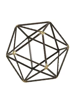 Cheung's Abstract Metal Table Decor - Brown - Small