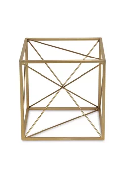 Cheung's Large Decorative Golden Cube With Abstract Center Design -Urban Originals™ Shop Belk 688