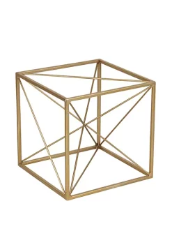 Cheung's Large Decorative Golden Cube With Abstract Center Design -Urban Originals™ Shop Belk 689