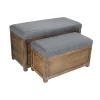 Cheung's Modern Decorative Rectangular Handmade Wooden Storage Bench, Set of 2 -Urban Originals™ Shop Belk 70
