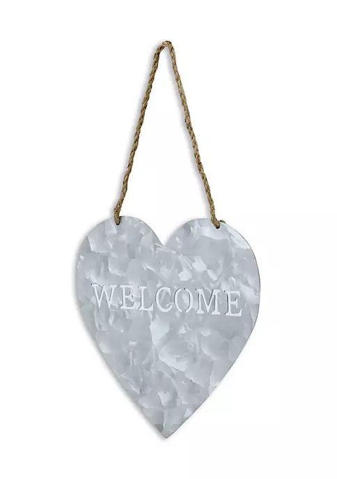Cheung's Metal Heart Shaped Hanging "Welcome" 3 Cheung's Metal Heart Shaped Hanging "Welcome" - Image 2