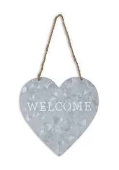 Cheung's Metal Heart Shaped Hanging "Welcome" 9 Cheung's Metal Heart Shaped Hanging "Welcome" -Urban Originals™ Shop Belk 722