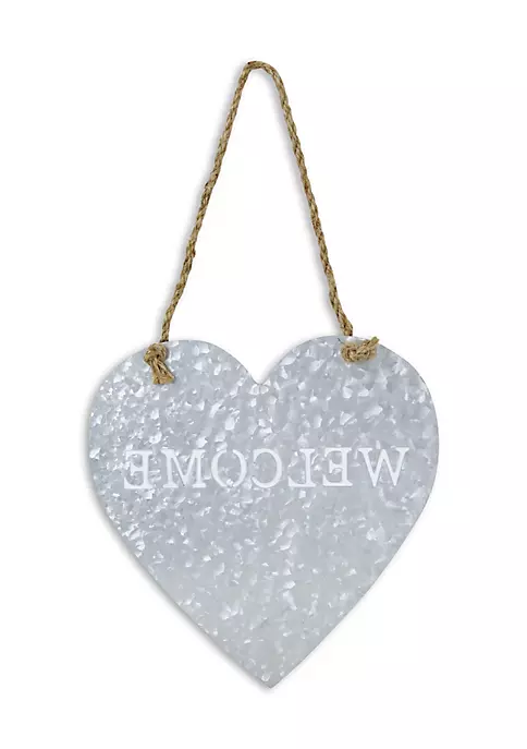 Cheung's Metal Heart Shaped Hanging "Welcome" 6 Cheung's Metal Heart Shaped Hanging "Welcome" - Image 5