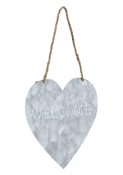 Cheung's Metal Heart Shaped Hanging "Welcome" 12 Cheung's Metal Heart Shaped Hanging "Welcome" -Urban Originals™ Shop Belk 725