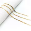 YAOQIANSHU Gold Plated Anklet Fashion Anklet Wheat Ear Chain Snake Bone Anklet (Golden)