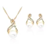 YAOQIANSHU Women Pearl Necklace Earrings Set Simple Wedding Jewelry Set -Urban Originals™ Shop Belk 736