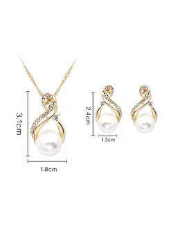 YAOQIANSHU Women Pearl Necklace Earrings Set Simple Wedding Jewelry Set 10 YAOQIANSHU Women Pearl Necklace Earrings Set Simple Wedding Jewelry Set -Urban Originals™ Shop Belk 739