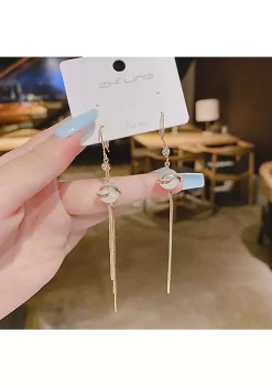 YAOQIANSHU 1 Pair Opal Drop Long Earrings, Elegant Tassel Earrings for Women and Girls Jewellery -Urban Originals™ Shop Belk 777