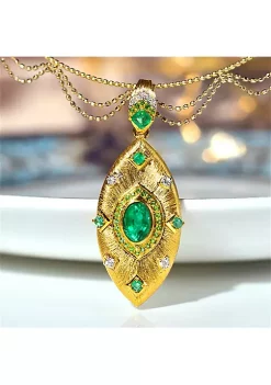 YAOQIANSHU Italian Devil's Eye Necklace Jewelry Set Simulation Emerald Earrings Open Ring (Necklace) 9 YAOQIANSHU Italian Devil's Eye Necklace Jewelry Set Simulation Emerald Earrings Open Ring (Necklace) -Urban Originals™ Shop Belk 794