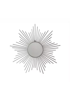 Cheung's Home Decorative Metal Sunburst Silver Mirror
