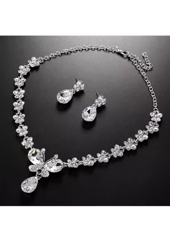 YAOQIANSHU Women Necklace Earring Set Fashion Bridal Wedding Jewelry Set -Urban Originals™ Shop Belk 815