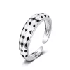YAOQIANSHU Rings for Women, Checkerboard Flowers Ring Girls Trendy Ring -Urban Originals™ Shop Belk 817