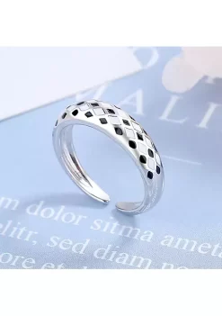 YAOQIANSHU Rings for Women, Checkerboard Flowers Ring Girls Trendy Ring -Urban Originals™ Shop Belk 820