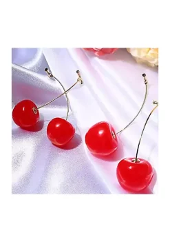 YAOQIANSHU 4 Pairs Cherry Drop Earrings Cherry Dangle Jewelry Fruit Dangle Earrings -Urban Originals™ Shop Belk 828