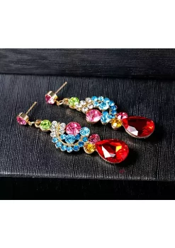 YAOQIANSHU Women's Crystal Necklace And Earrings Set Bride Jewelry Gifts Set (Multi) -Urban Originals™ Shop Belk 862