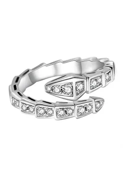 YAOQIANSHU Diamond-studded Open Snake Bone Index Finger Ring for Women Girls Jewelry (White) 9 YAOQIANSHU Diamond-studded Open Snake Bone Index Finger Ring for Women Girls Jewelry (White) -Urban Originals™ Shop Belk 915