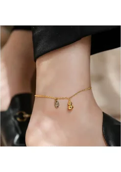 YAOQIANSHU Women's Sterling Silver Anklet, Dainty Adjustable Anklets (Length 8.26 in+1.96 in) -Urban Originals™ Shop Belk 926