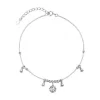 YAOQIANSHU Women's Sterling Silver Anklet, Dainty Adjustable Anklets
