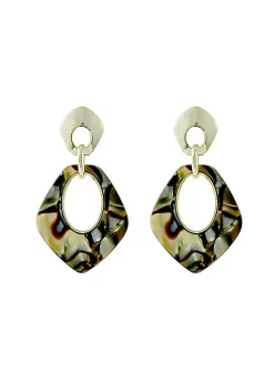 YAOQIANSHU Acrylic Dangle Earrings Gold Plated Polygonal Drop Earrings for Women (Green) 9 YAOQIANSHU Acrylic Dangle Earrings Gold Plated Polygonal Drop Earrings for Women (Green) -Urban Originals™ Shop Belk 966