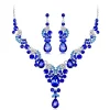 YAOQIANSHU Women's Crystal Necklace And Earrings Set Bride Jewelry Gifts Set (Blue) 1 YAOQIANSHU Women's Crystal Necklace And Earrings Set Bride Jewelry Gifts Set (Blue) -Urban Originals™ Shop Belk 972
