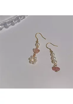 YAOQIANSHU 925 Sterling Silver Earrings for women Irregular Baroque Pearls Dangle Hoop Earring for Girls Mother Wife Daughter Gifts -Urban Originals™ Shop Belk 988