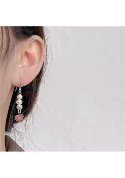 YAOQIANSHU 925 Sterling Silver Earrings for women Irregular Baroque Pearls Dangle Hoop Earring for Girls Mother Wife Daughter Gifts -Urban Originals™ Shop Belk 989