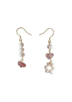 YAOQIANSHU 925 Sterling Silver Earrings for women Irregular Baroque Pearls Dangle Hoop Earring for Girls Mother Wife Daughter Gifts -Urban Originals™ Shop Belk 991