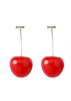 YAOQIANSHU 3D Red Cherry Drop Earrings Cute Fruit Earrings Charm Gift Earrings for Women Girls (Red) -Urban Originals™ Shop Belk 996